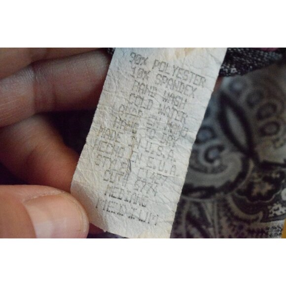 Vintage 80s‎ Polyester-Spandex Turtle Neck t shirt | size medium - Picture 8 of 10